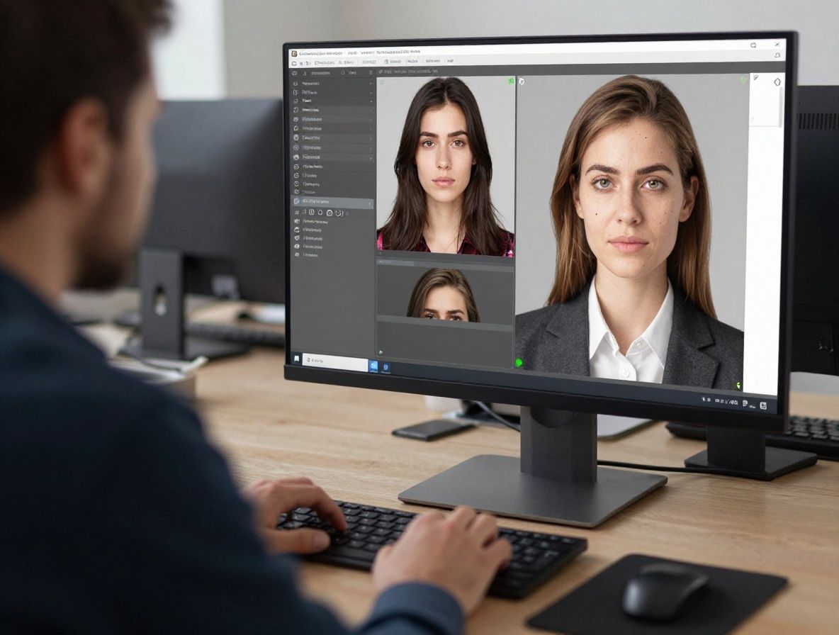 Интерфейс системы компьютерного зрения распознающей объекты и лица на изображении в реальном времени